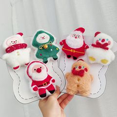 漫画風ぬいぐるみクリスマス人形ブローチかわいいサンタクロースクリスマスツリー雪だるまバッグチャームアクセサリー