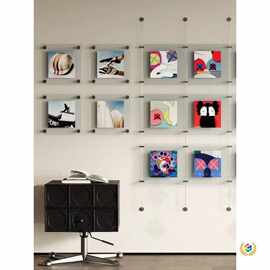 现代亚克力画框壁饰客厅卧室装饰画挂件公司宣传展示架艺术摆件品