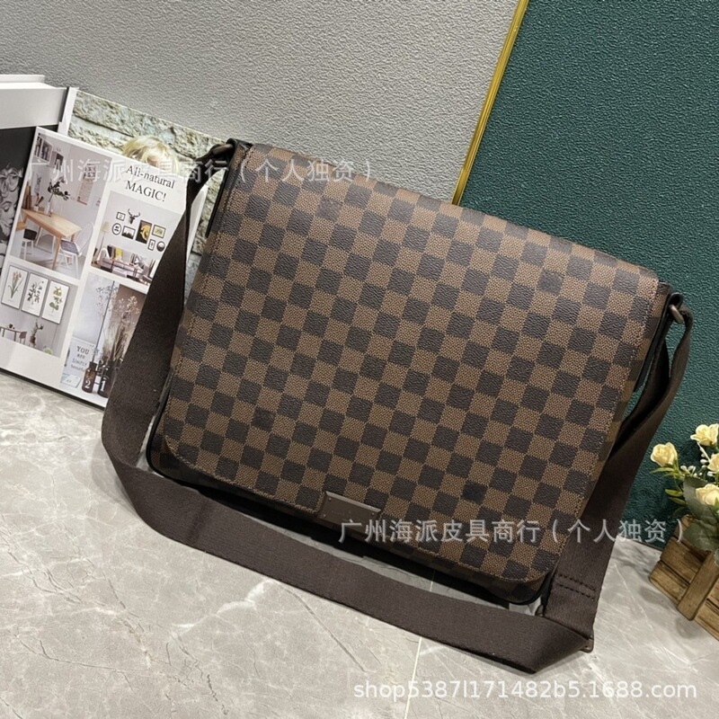 Real Logo Foreign Trade Horizontal Computer Briefcase Men's Flip Bag Shoulder Bag Crossbody New Business Travel Real Logo Foreign Trade Horizontal Computer Briefcase Men's Flip Bag Shoulder Bag Crossbody New Business Travel