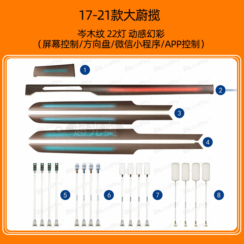 Volkswagen Passat Maiten CC Lang Yi Lingdu Golf Polaroid Guantuang Tan Yue luces especiales de atmósfera modificadas