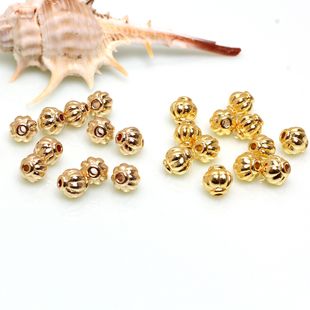 14K/18K gold color pumpkin beads lantern beads beaded diy jewelry bracelet necklace accessories material