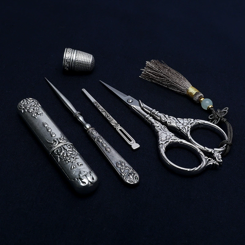 Пretro scissors stainless steel, набор инструментов, с вышивкой