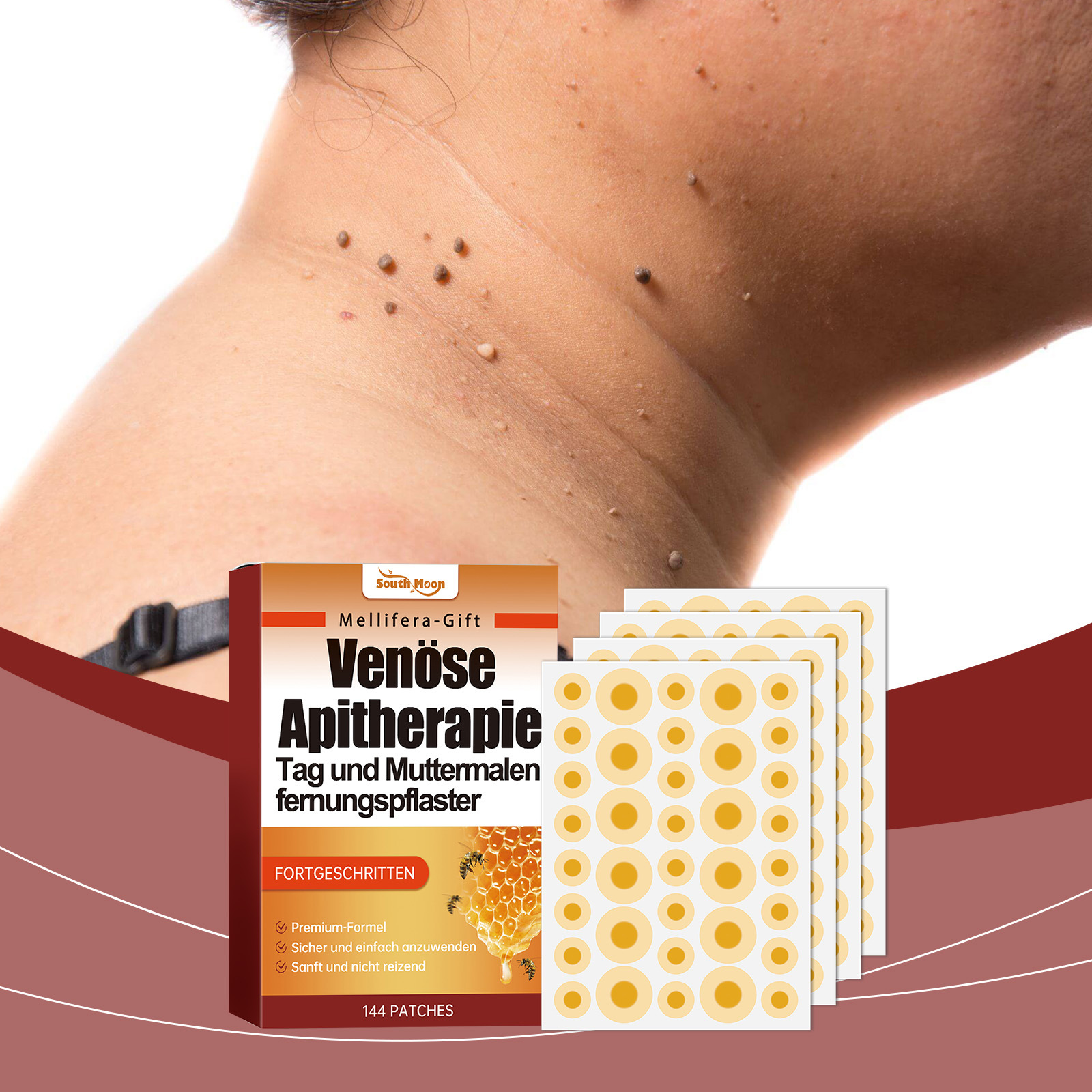 South Moon Bee Venom Skin Care Patch Gentle Ingredients Collagen Daily Skin Care Patch