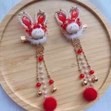 儿童古风发饰小女孩超仙头花宝宝头饰中国风汉服配饰可爱公主对夹