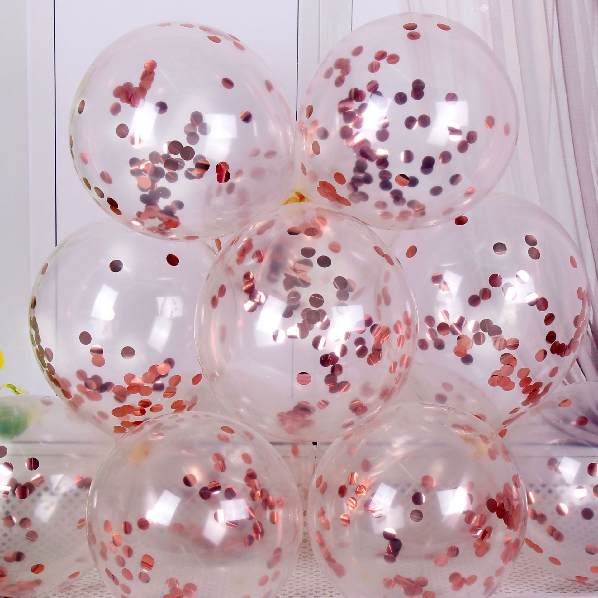 Celebritad en línea boda decoración set de globo de decoración de la marea nacional decoración de la boda del dormitorio de la mujer globo de doble capa globo