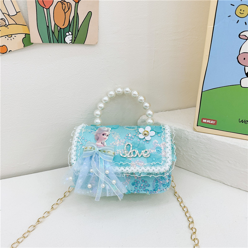Bolsos de moda coreana para niños de perlas, bolsos de mano de perlas, bolsos de hombro para chicas lindas.
