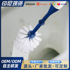 クロスボーダースポット新しいトイレブラシ家庭用死角なしロングハンドルトイレブラシセット浴室掃除ブラシ