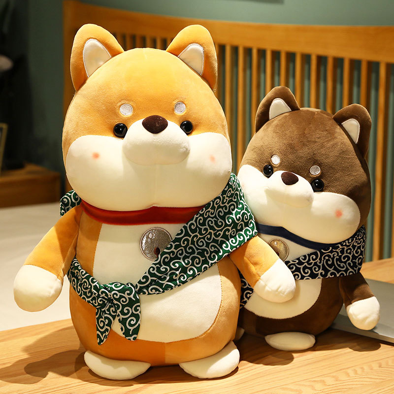 Husky Shiba Inu Doll Plush Toys girl Healing doll Sleep Pillows Boys and girls birthday gift