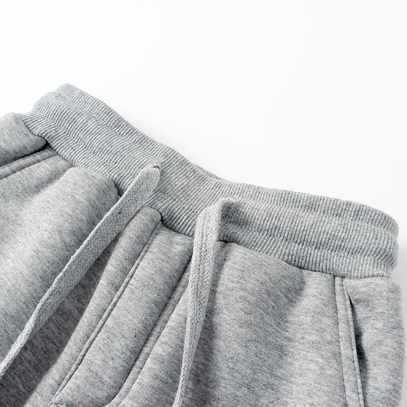 Otoño e invierno estilo coreano nuevos pantalones forrados de lana para niños de color sólido para niños grandes pantalones de chándal cálidos para niñas Generación de cabello image 5
