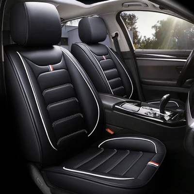 Seat cushion, seat cover – All-Season Car Seat Covers - black-and-white-single-seat