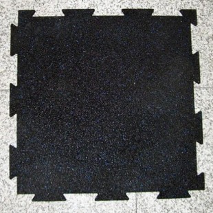 Tooth Buckle Rubber Floor Rubber Indoor Gym Floor Mat Strength Area Barbell Area Shock Absorption Sound Insulation Easy to Install Lock Floor Mat