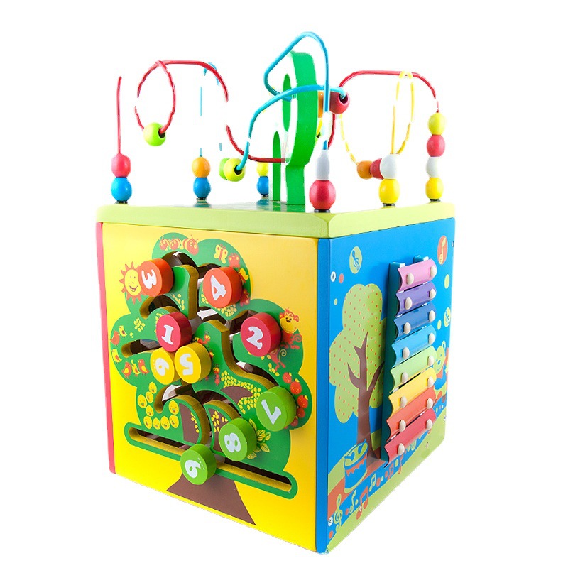 Caja del Tesoro cuentas de alambre de hierro a juego 1-3-6 años bebé niños educación temprana juguetes educativos niños y niñas