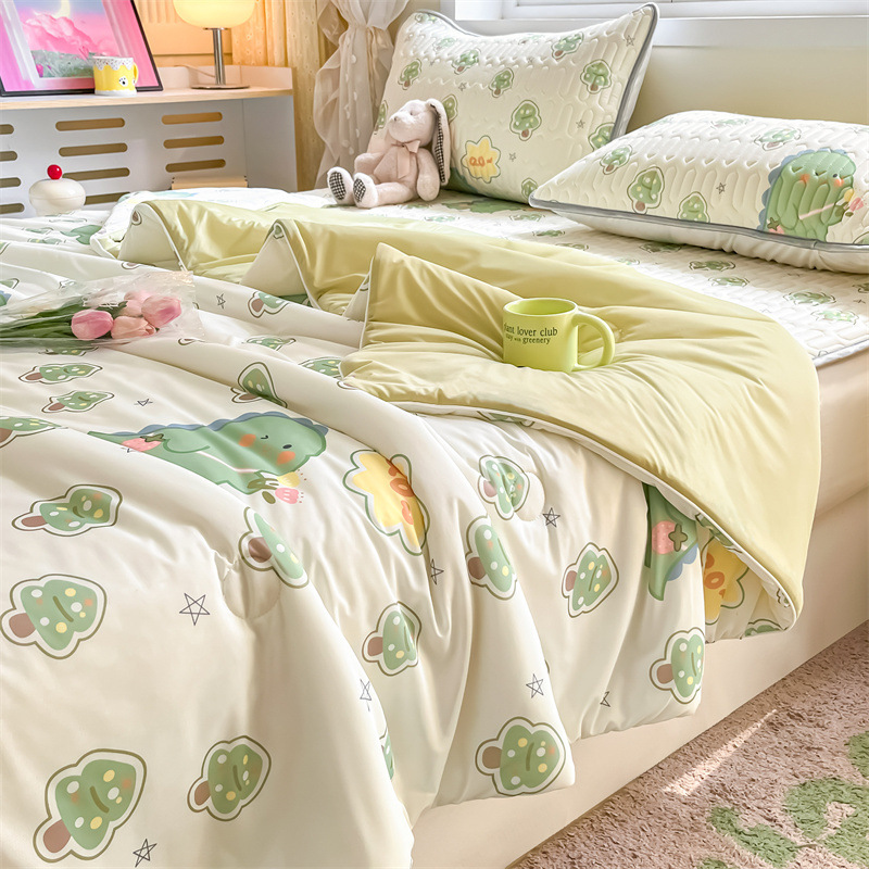 Sensación fresca de verano, edredón de hielo, edredón fresco de verano, edredón de aire acondicionado, edredón doble, dormitorio de estudiantes, edredón de verano, lavable a máquina image 13