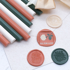 30-color vintage sealing wax with a bright luster, sealing wax stamp, half-round wax stick, sealing wax gun
