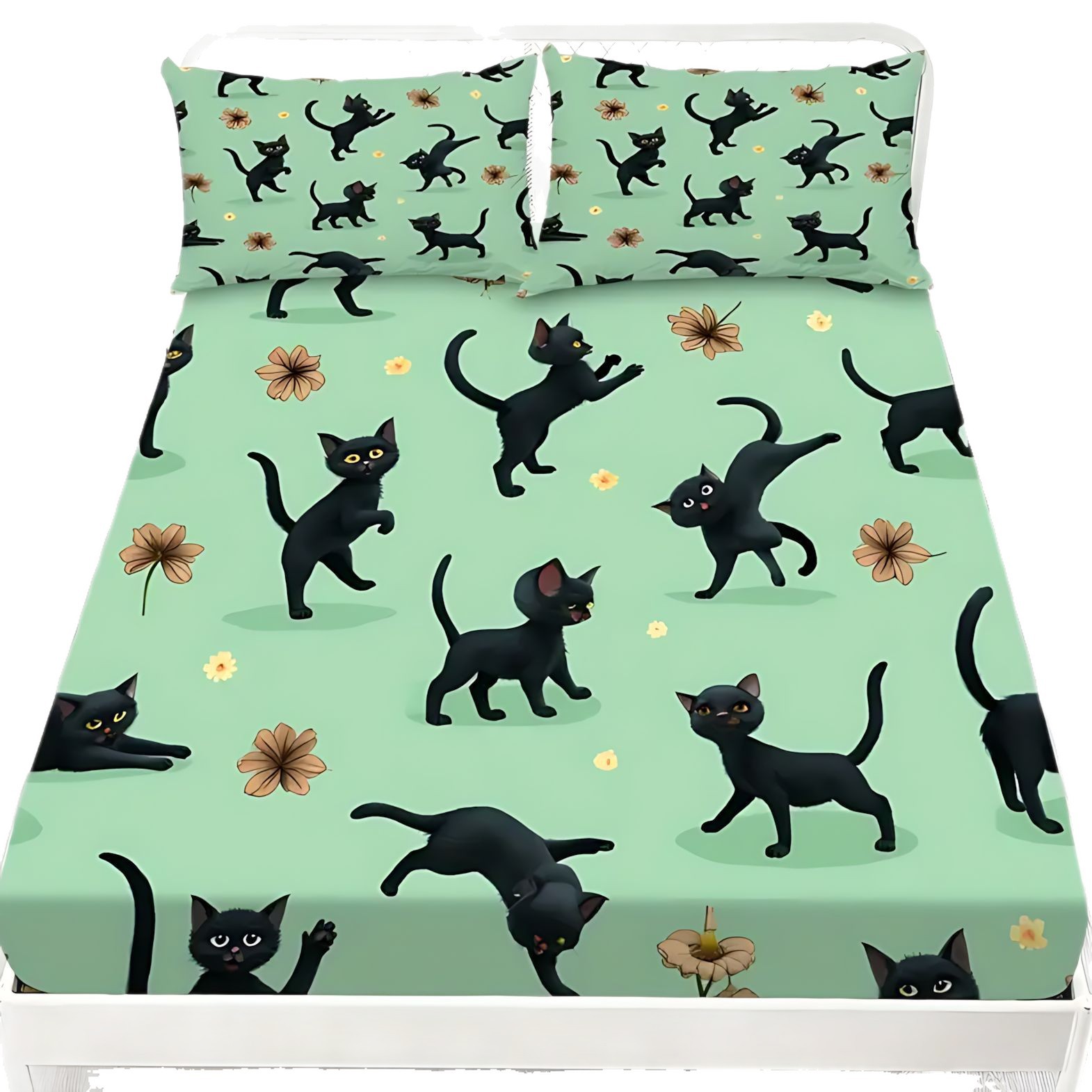 TEMU / JIT dibujos animados transfronterizos gato negro de alta definición impresión digital kit de la fuente del fabricante de la foto puede ser fijado