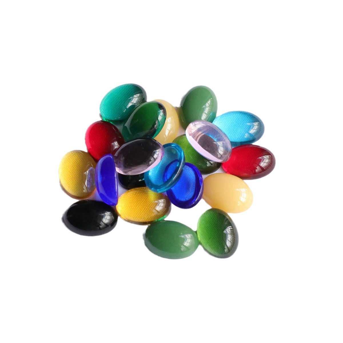 13*18mm superficie de anillo cristal de imitación material de vidrio en forma de huevo cara de anillo parche accesorios de joyería venta directa de fábrica al por mayor