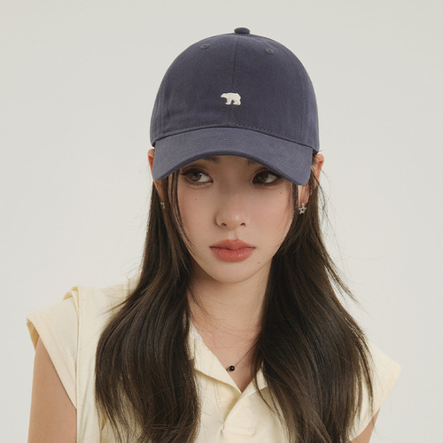 The cheekbones are gone ~ Widened brim cap, cap, female summer new all-matching deep-top, face-showing, young men's trendy baseball cap