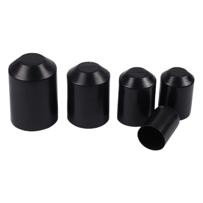 Крышка кабеля Термоусадочная крышка 10 мм-180 мм внутренний диаметр высокого давления линии уплотнительная крышка с покрытием черный кабель головка крышка