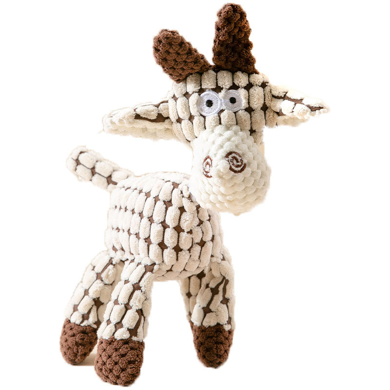 Juguetes de voz para perros pequeños y medianos, perros de maíz, perros de molienda de dientes para aliviar el aburrimiento, entrenamiento para acompañar a las mascotas