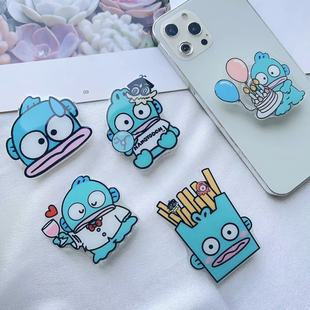 Creative mobile phone holder clownfish paste desktop support drama acrylic French fries telescopic air cushion holder customization