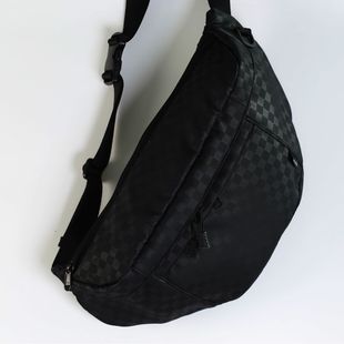 Wide shoulder strap sports messenger bag large capacity waterproof nylon crossbody backpack multi-compartment waist bag sports bag