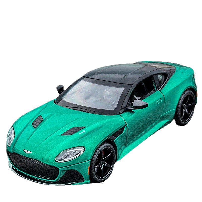 1:22 Aston Martin DBS simulación aleación modelo de coche tire hacia atrás con sonido y luz 4 Puerta Abierta niños juguetes al por mayor