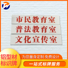 定做铝合金标识门牌悬挂单面科室牌社区服务宣传索引牌 门牌定制