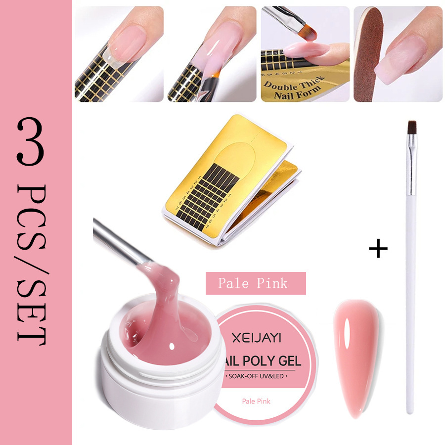 Uñas fototerapia extensión pegamento traje extensión rápida con soporte de papel fototerapia pluma Firme y Duradera adecuado para el principiante