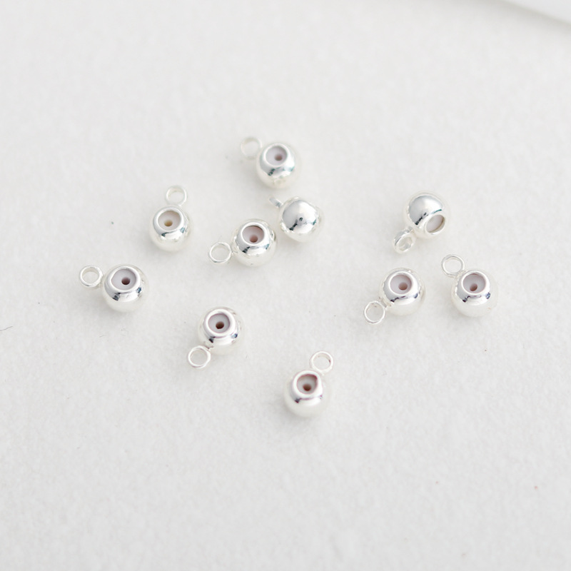 실버 가방 골드 컬러 실리콘 조정 구슬 포지셔닝 체인 조정 구슬 휠 평면 고무 플러그 구슬 DIY 보석 액세서리