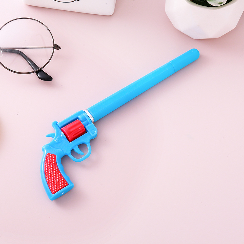 Revólver desmontable creativo Pluma de gmios Papelería linda Estilo de arma de estudiante Pluma de agua Regalo de premio al por mayor