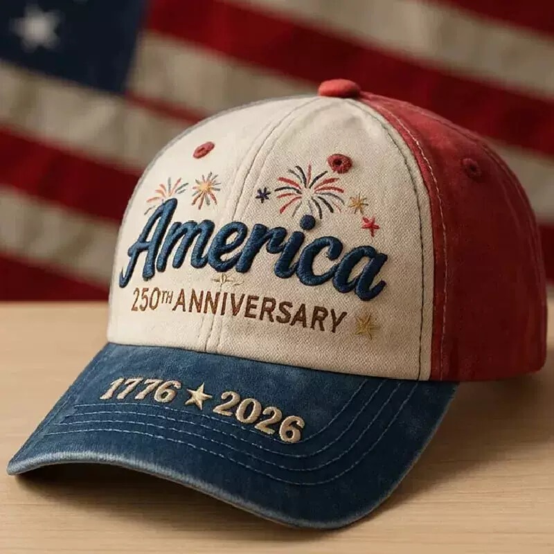 Cross-Border Amazon 2026 New 3D Digital Printed Baseball Cap for Men and Women, American 250Th Anniversary Cap Cross-Border Amazon 2026 New 3D Digital Printed Baseball Cap for Men and Women, American 250Th Anniversary Cap