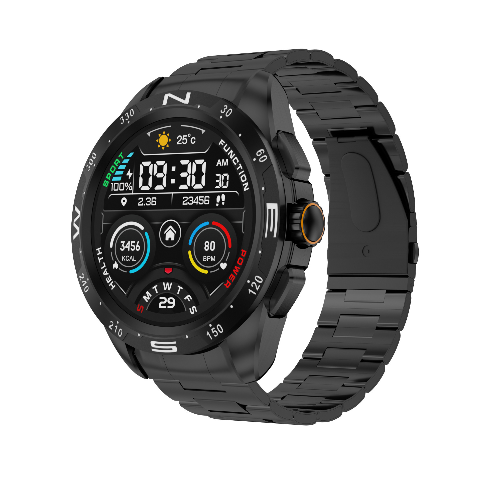 H6MAX Smart Watch Bluetooth Call Voice Assistant Heart Rate Blood Oxygen Smart Bracelet Sports Huaqiang North Watch