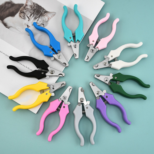 Manufacturer wholesale stainless steel pet nail clippers wholesale dog nail clippers cat nail clippers pet supplies