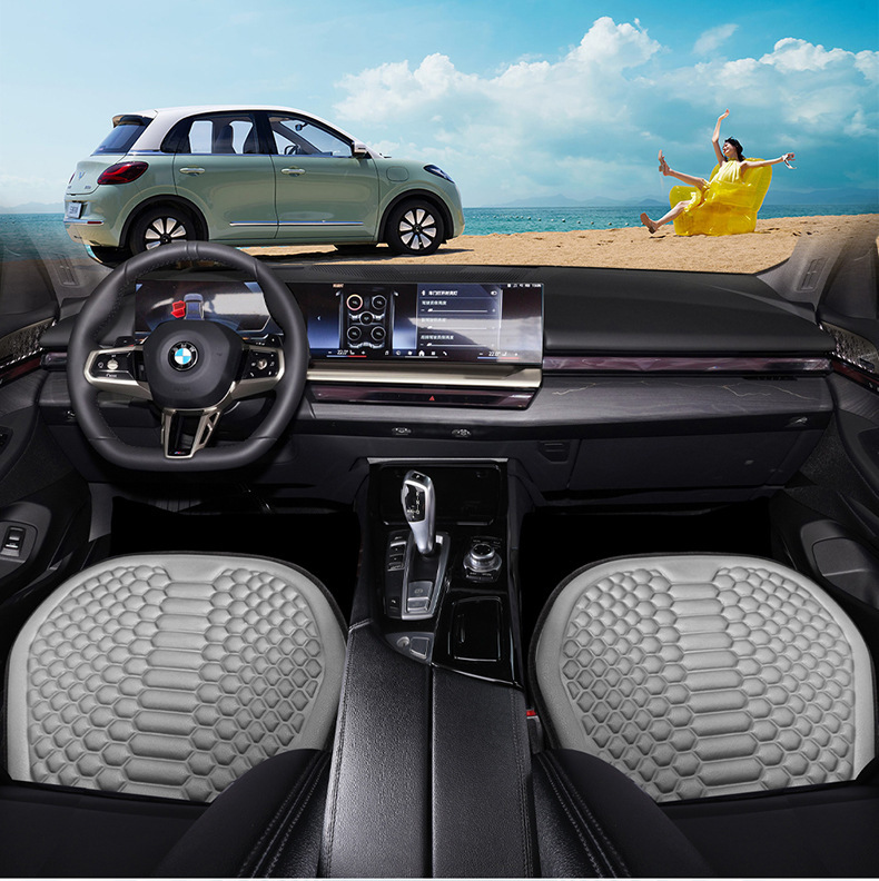 Seat Cushion Cover for Car Interior, Suitable for All Seasons, Rear Seat Cushion for Truck, Ice Silk Summer Air Conditioning