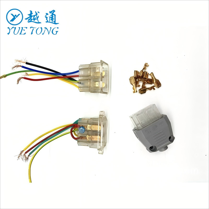 厂家批发缝纫机配件 插头插座 三相插头 单相插头 电机插头插座