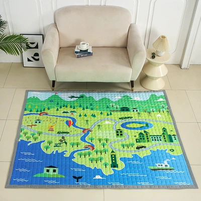 Avtomobil döşəmə paspasları | Crawling Mat Multi-Functional Baby - ideal-home-145195-about-2kg-with-independent-packaging