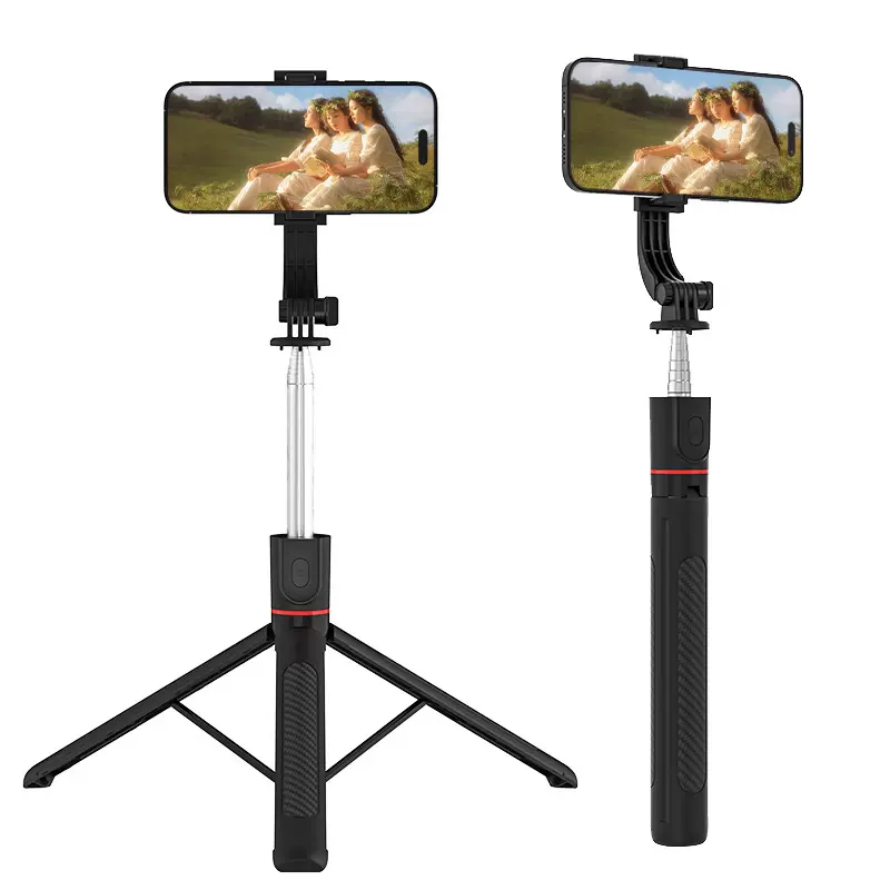 X17D蓝牙自拍杆旅游便携可伸缩拍照落地三脚架多功能直播摄影支架