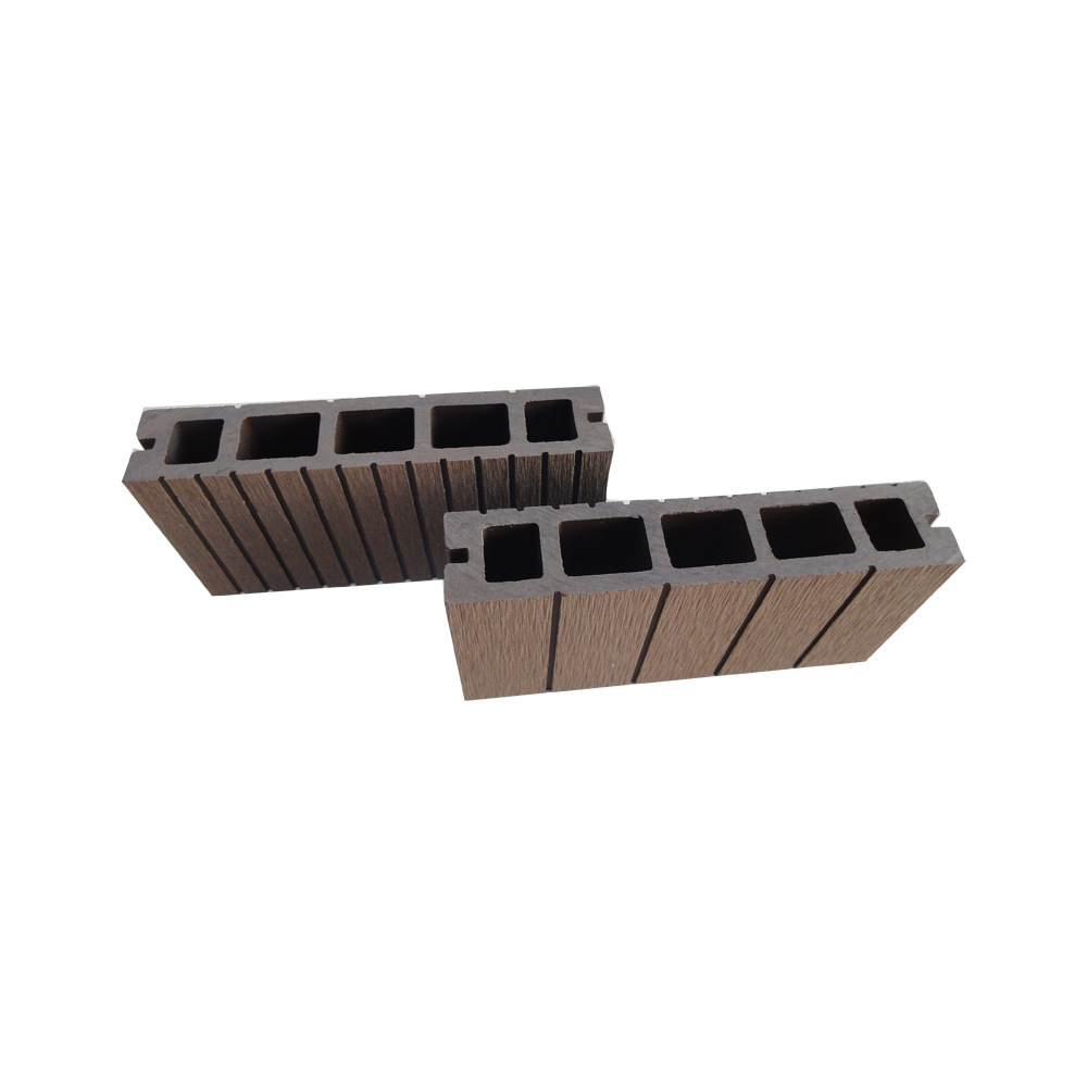 Madera plástico WPC piso primera generación agujero cuadrado 150*30 protección del medio ambiente plástico material de madera jardín al aire libre decoración tablero anticorrosión madera image 6