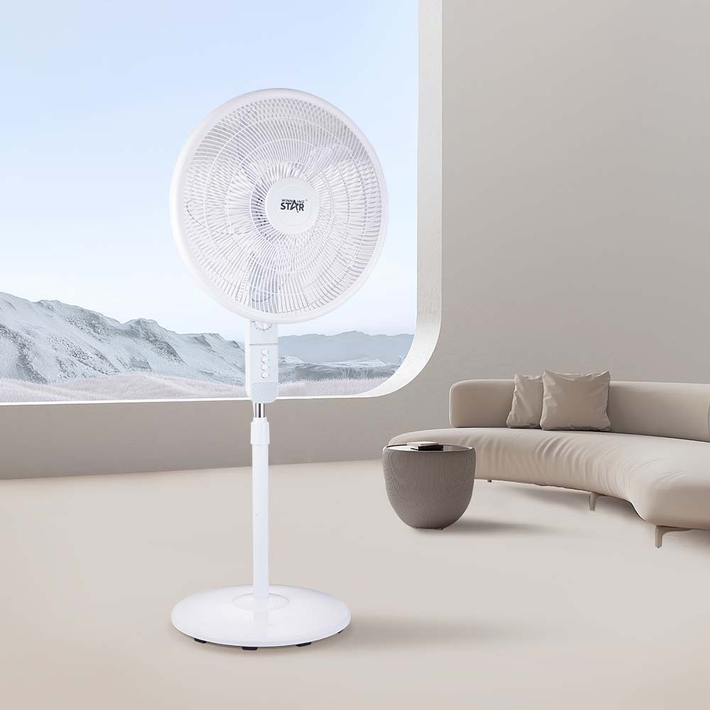Winningstar transfronterizo exclusivamente para uso doméstico de 18 pulgadas 65W sacudiendo la cabeza, ventilador eléctrico portátil de pie Stand Fan