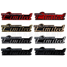 汽车改装超级限量版英文版金属顶级车标划痕贴装饰后尾标侧标