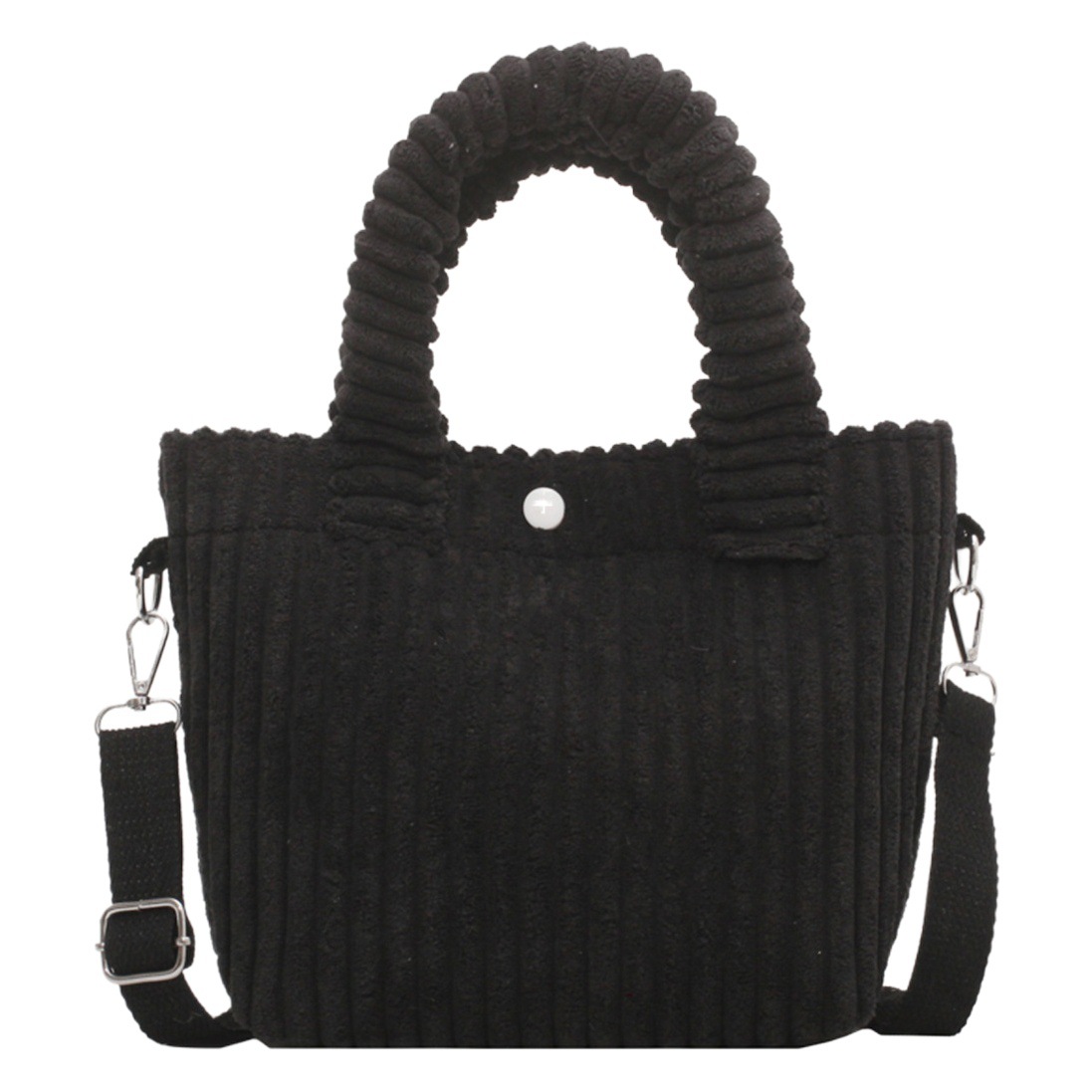Niche Corduroy Bucket Bag 2026 New Autumn and Winter Plush Crossbody Small Bag Cute Furry Handbag Tote Bag