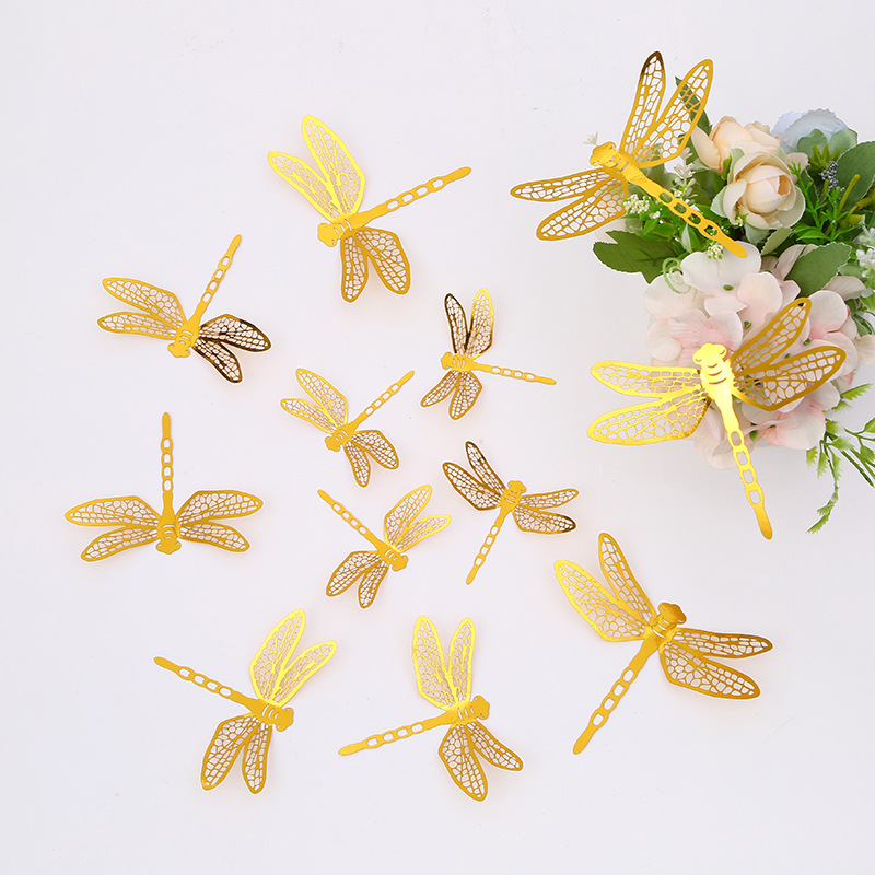 3d Gradient Dragonfly Wall Stickers For Home And Wedding Decor_voghion.com