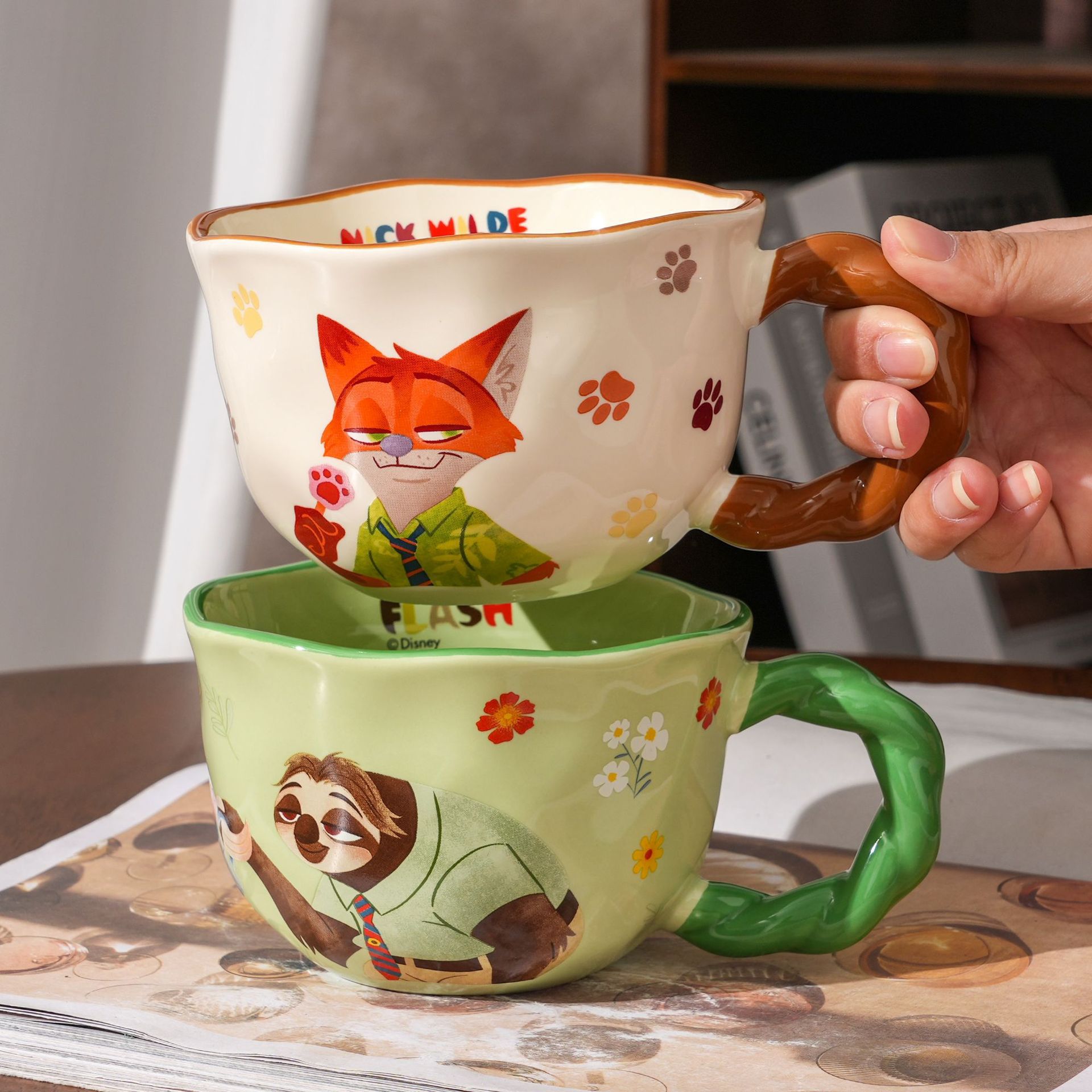 Auténtica licencia Mad Animal City tazas de alto valor de caricatura encantadora taza de agua flotante de oficina taza doméstica de trabajo