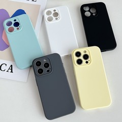 液态硅胶壳硅胶壳适用苹果11-16系列手机壳纯色手机壳