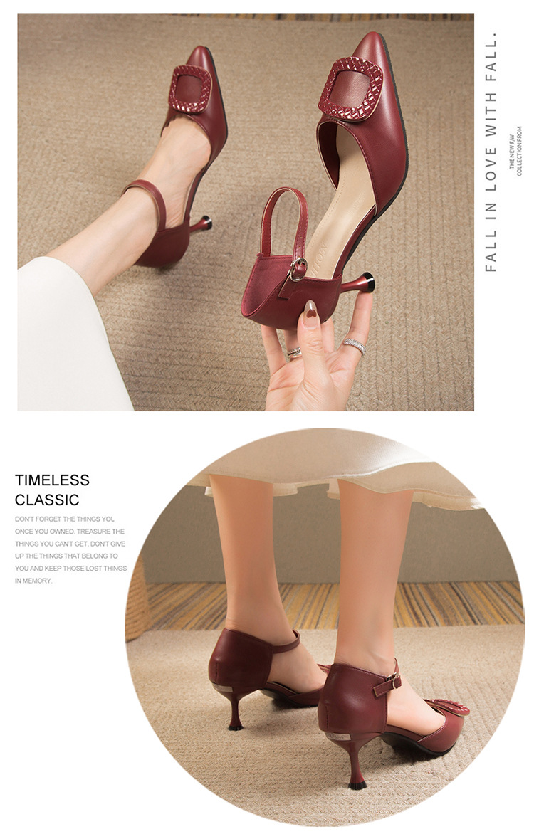 Women's Elegant Solid Color Point Toe High Heel Sandals display picture 2