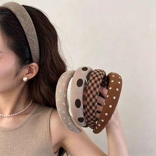 韩系简约纯色宽边海绵发箍女2026新款高颅顶头箍洗脸发卡发捆发饰