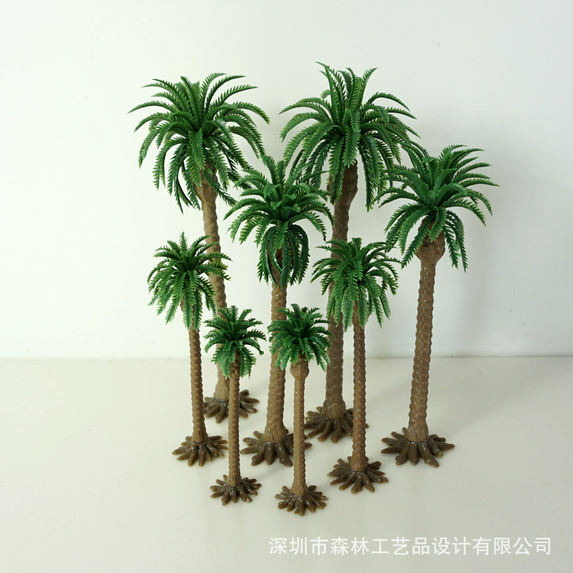 Мясистый микропейзаж озеленение декоративный фон растение песок стол модель здания дерево Гана Кокосовая пальма-фут