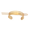 Fashionable metal glossy Chinese hairpin, hairgrip, European style, simple and elegant design