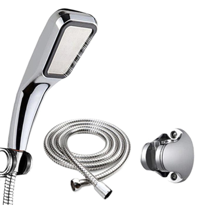 300 hole hand-held pressurized shower head shower head shower head shower hose non-perforated base 3-piece set