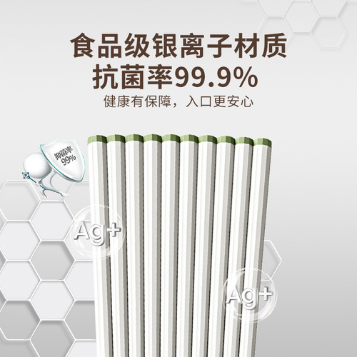 Chopsticks for household use, high temperature resistant, non-slip, anti-mold, one chopstick per person, high-looking alloy chopsticks, hotel kitchen tableware wholesale